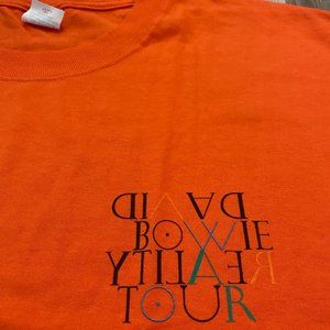 Vintage David Bowie 2003 Reality Tour Crew Tee XL
